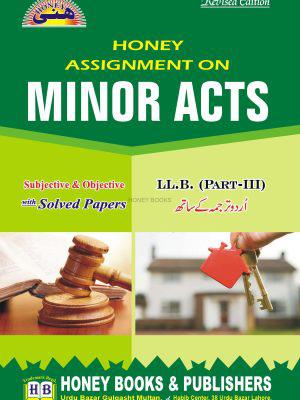 Assignment On Minor Acts (Subjective And Objective With Solved Papers)